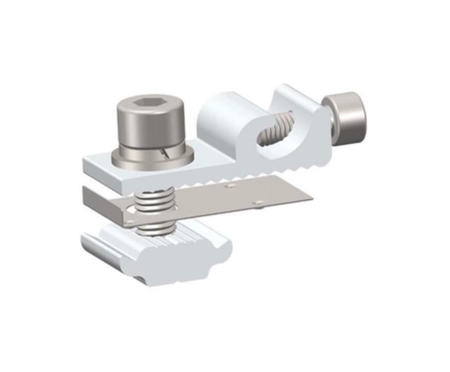 Aluminium Rail Earthing Kit + Lug