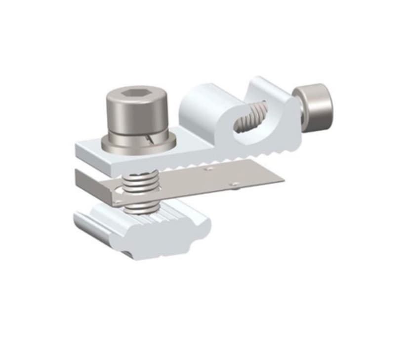 Aluminium Rail Earthing Kit + Lug