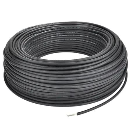 6mm x 1 core TUV IEC H1Z2Z2-K Solar Cable Black (250m Roll)